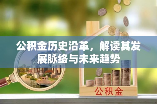 茄子河公积金历史沿革，解读其发展脉络与未来趋势
