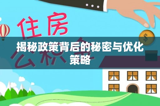 茄子河揭秘政策背后的秘密与优化策略