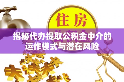 茄子河揭秘代办提取公积金中介的运作模式与潜在风险