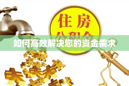 茄子河如何高效解决您的资金需求