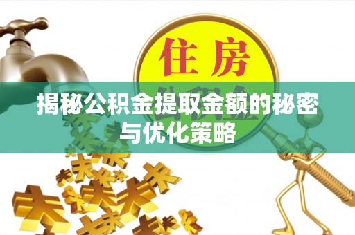茄子河揭秘公积金提取金额的秘密与优化策略