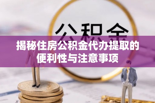 茄子河揭秘住房公积金代办提取的便利性与注意事项
