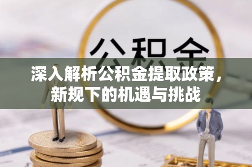 茄子河深入解析公积金提取政策，新规下的机遇与挑战