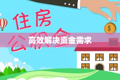 茄子河高效解决资金需求
