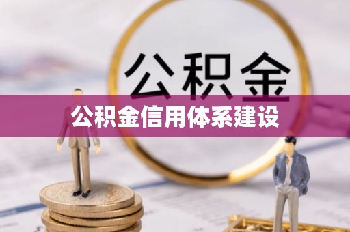 茄子河公积金信用体系建设