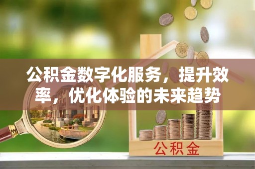 茄子河公积金数字化服务，提升效率，优化体验的未来趋势