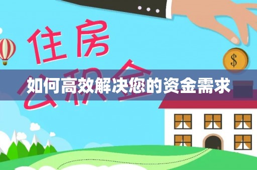 茄子河如何高效解决您的资金需求